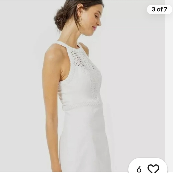 Lilly Pulitzer Charlize Halter Shift Dress in Resort White - Picture 3 of 14
